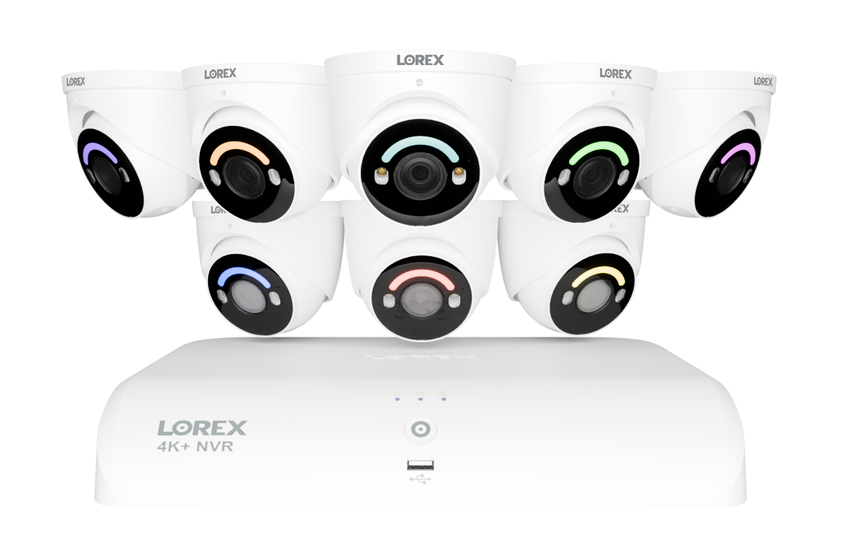 4K+ (12MP) IP Security Cameras with 16-Channel (8 Wired, 8 Wi-Fi) Fusion Recorder