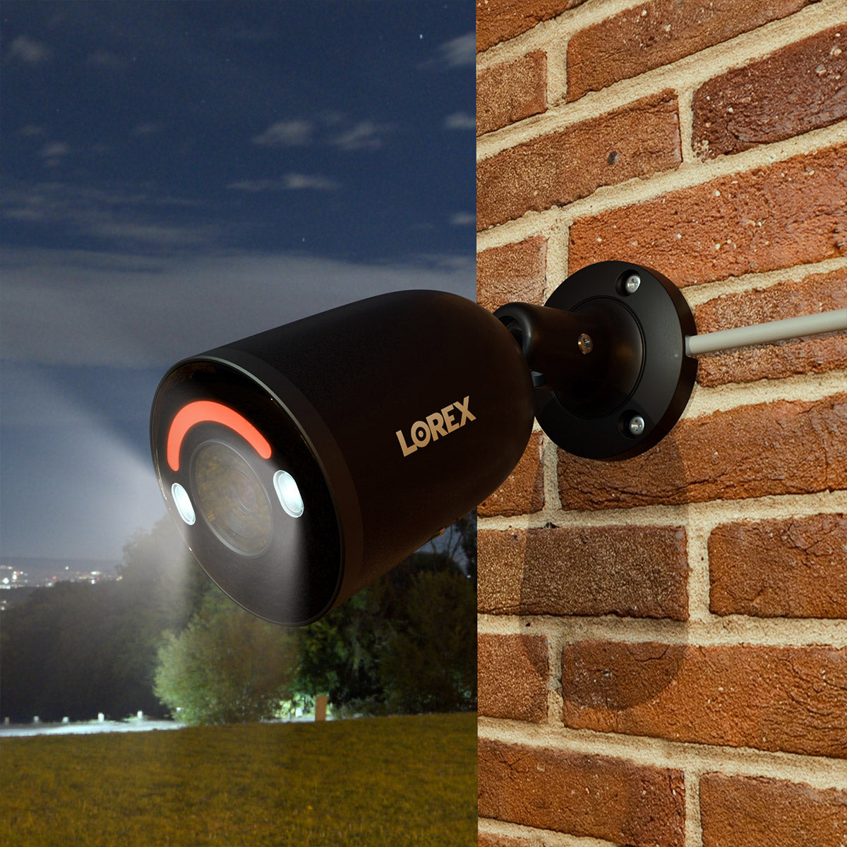 Lorex 4K Smart Security Lighting Bullet PoE IP Wired Camera