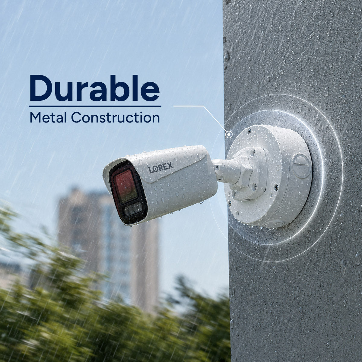 Round Junction Box for Fixed-Lens Cameras (Metal)