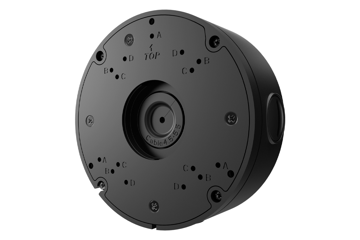 Round Junction Box for Motorized Varifocal and Dual-Lens Cameras (Metal)