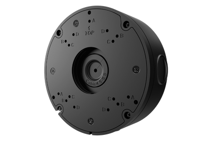 Round Junction Box for Motorized Varifocal and Dual-Lens Cameras (Metal)