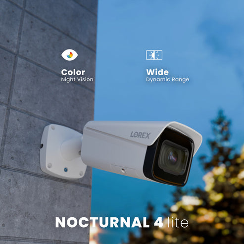 Lorex 4K Nocturnal IP Wired Bullet Camera with Motorized Varifocal Lens