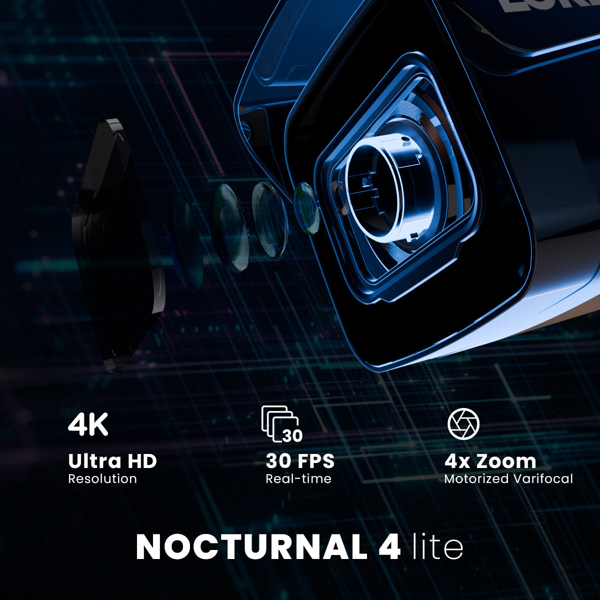 Lorex 4K Nocturnal IP Wired Bullet Camera with Motorized Varifocal