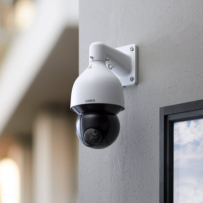 Lorex 4K 4TB Wired NVR System with Five Nocturnal 3 Bullet Cameras, Four Nocturnal 3 Turret Cameras and Two 4K Pan-Tilt-Zoom Cameras