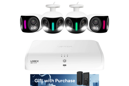 Lorex Fusion Series 4K+ 16 Channel (8 Wired + 8 Fusion Wi-Fi) 2TB Wired System with H20 Wired 4K IP Dual Lens Cameras