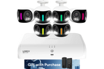 Lorex Fusion Series 4K+ 16 Channel (8 Wired + 8 Fusion Wi-Fi) 2TB Wired System with H20 Wired 4K IP Dual Lens Cameras