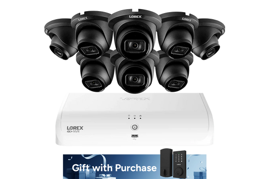 Lorex Fusion Series 4K+ 16 Channel (8 Wired + 8 Fusion Wi-Fi) 2TB Wired System with A14 Wired 4K IP Dome Cameras