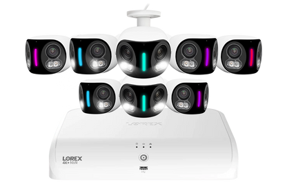 Lorex Fusion Series 4K+ 16 Channel (8 Wired + 8 Fusion Wi-Fi) 2TB Wired System with H20 Wired 4K IP Dual Lens Cameras