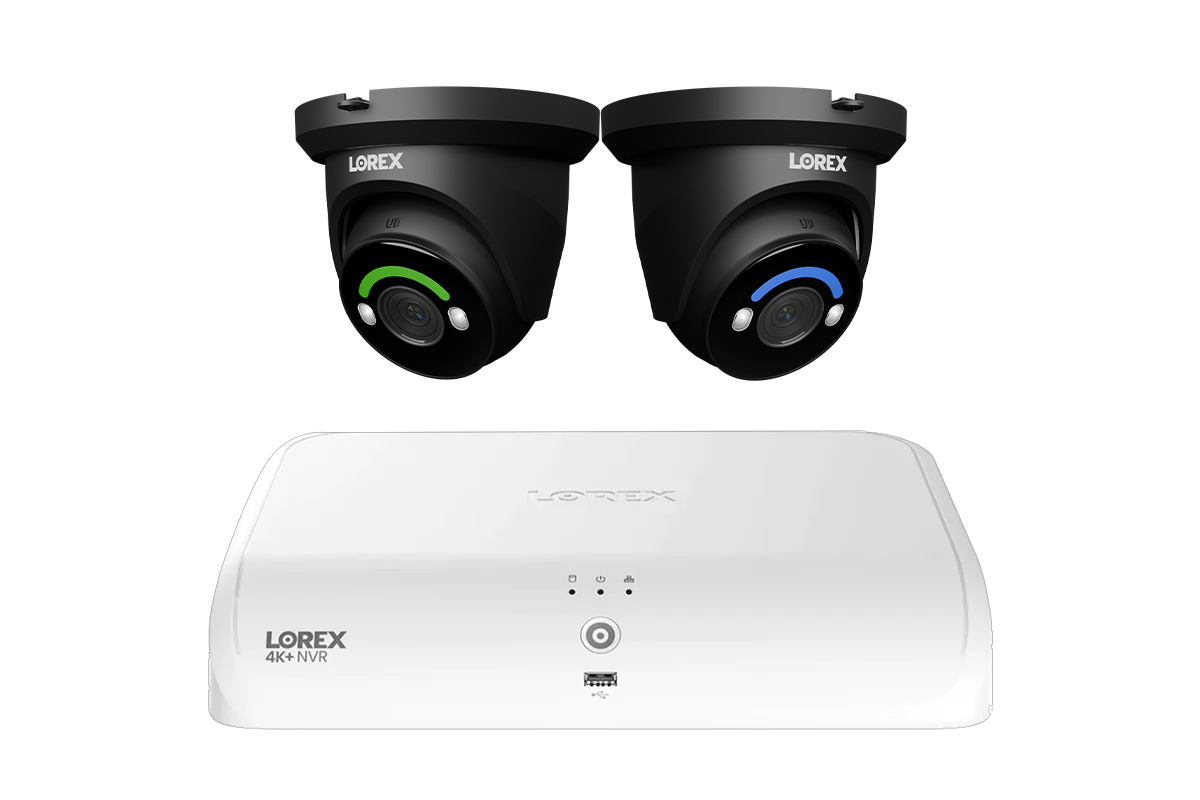 Lorex Fusion Series 4K 16 Channel (8 Wired + 8 Fusion Wi-Fi) 2TB Wired System with H12 Wired 4K IP Dome Cameras