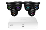 Lorex Fusion Series 4K 16 Channel (8 Wired + 8 Fusion Wi-Fi) 2TB Wired System with H12 Wired 4K IP Turret Cameras