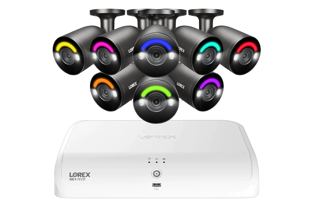 Lorex Fusion Series 4K 16 Channel (8 Wired + 8 Fusion Wi-Fi) 2TB Wired System with H12 Wired 4K IP Bullet Cameras