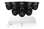Lorex Fusion Series 4K 16 Channel (8 Wired + 8 Fusion Wi-Fi) 2TB Wired System with H12 Wired 4K IP Turret Cameras