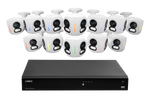 Lorex Classic Fusion Series 4K 16 Channel 4TB Wired NVR System with 4K IP Dual Lens Cameras