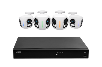 Lorex Classic Fusion Series 4K 16 Channel 4TB Wired NVR System with 4K IP Dual Lens Cameras