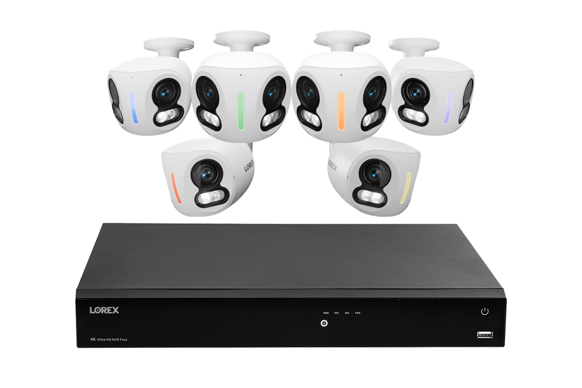 Lorex Classic Fusion Series 4K 16 Channel 4TB Wired NVR System with 4K IP Dual Lens Cameras