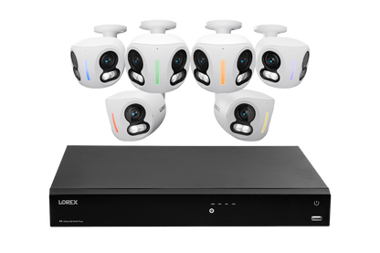 Lorex Classic Fusion Series 4K 16 Channel 4TB Wired NVR System with 4K IP Dual Lens Cameras