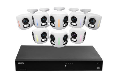 Lorex Classic Fusion Series 4K 16 Channel 4TB Wired NVR System with 4K IP Dual Lens Cameras