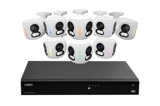 Lorex Classic Fusion Series 4K 16 Channel 4TB Wired NVR System with 4K IP Dual Lens Cameras