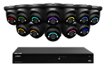 Lorex Fusion Series 4K 16 Camera Capable (Wired or Fusion Wi-Fi) 4TB Wired NVR System with H12 Wired 4K IP Turret Cameras