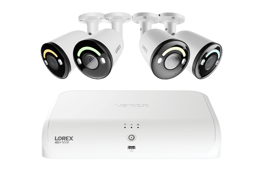 Lorex Classic 4K+ 12MP 16 Channel 2TB Wired NVR System with Smart Security Lighting Bullet IP Cameras