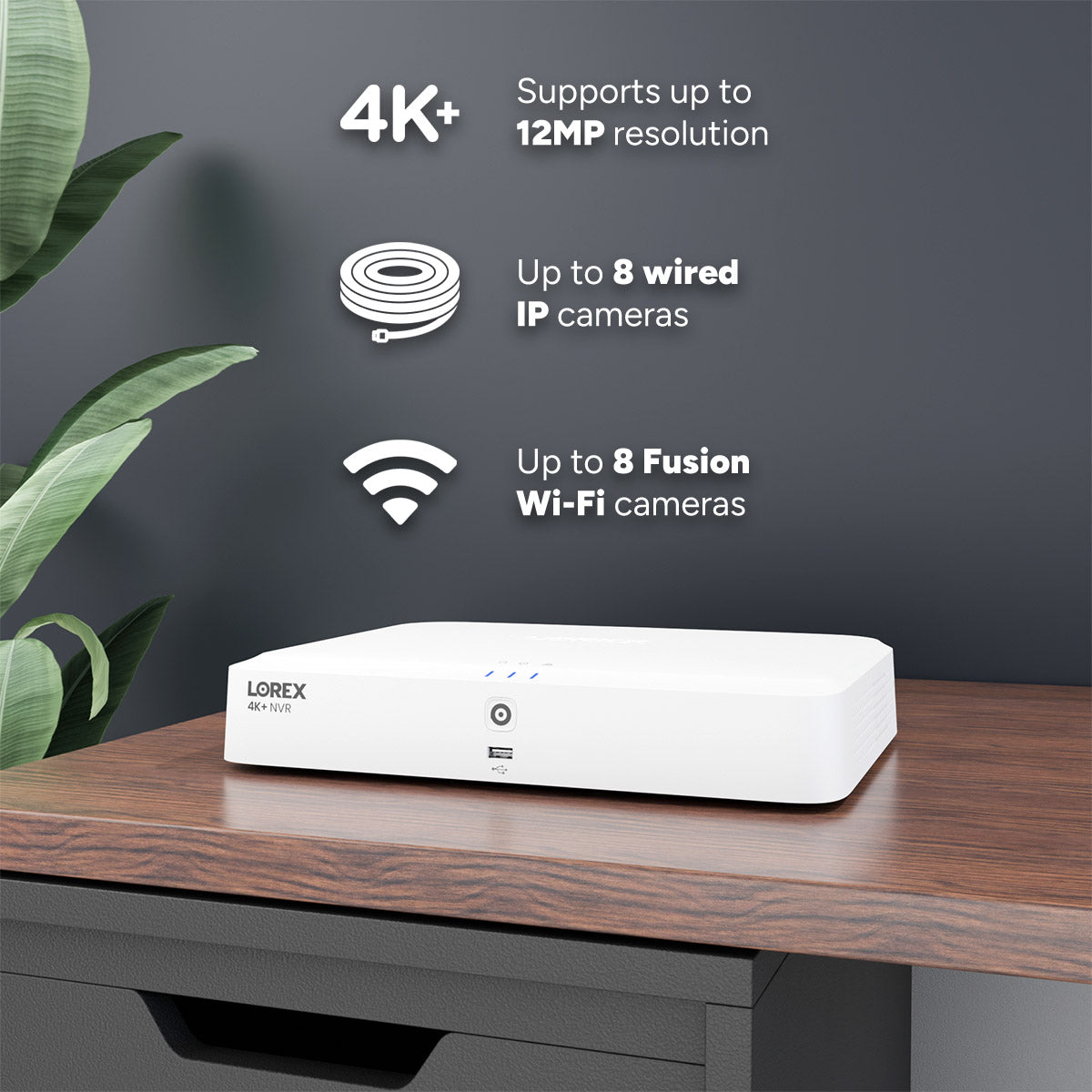 Lorex Classic 2TB NVR with Six 4K+ Turret Cameras & Two Dual Lens 4K Cameras