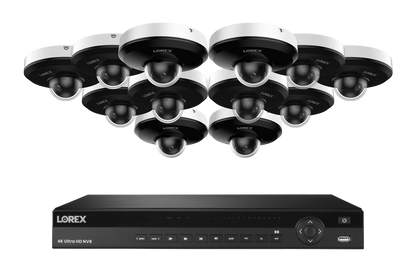 Lorex Elite Series 4K 16 Channel 6TB Wired System with P2 Wired 2K IP Mini PTZ Cameras