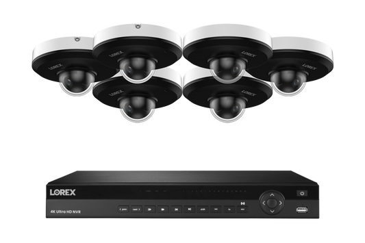 Lorex Elite Series 4K 16 Channel 6TB Wired System with P2 Wired 2K IP Mini PTZ Cameras