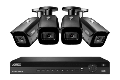Lorex 4K (16 Camera Capable) 4TB Wired NVR System with Nocturnal 3 Smart IP Bullet Cameras with Listen-In Audio and 30FPS