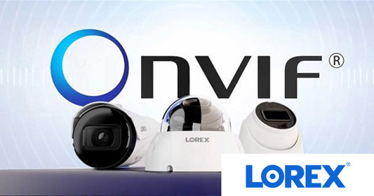 ONVIF security cameras from Lorex with headline text that says, “Why Lorex ONVIF Security Cameras Are the Perfect Replacement for Banned Brands.