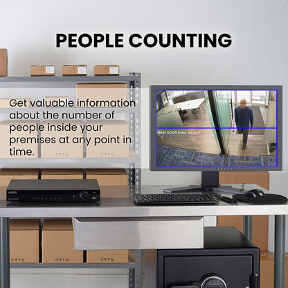 Lorex Elite Series 4K 16 Channel 6TB Wired System with P2 Wired 2K IP Mini PTZ Cameras