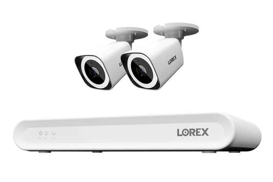 Lorex Connect 4K 8-Channel Wired NVR System with 4K IP Bullet Security Cameras - 1TB