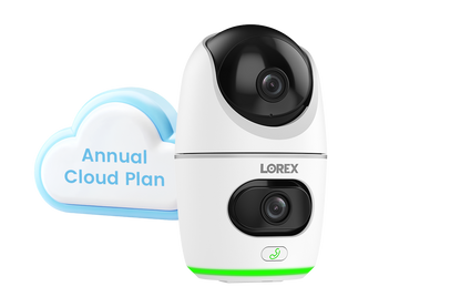 Lorex 2K Dual Lens Indoor Pan-Tilt Wi-Fi Security Camera