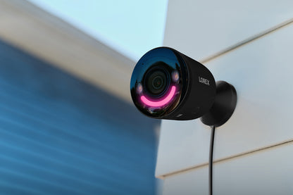 Lorex 4K Spotlight Indoor/Outdoor Wi-Fi 6 Security Camera with Smart Security Lighting (Black, 32GB, Open Box)