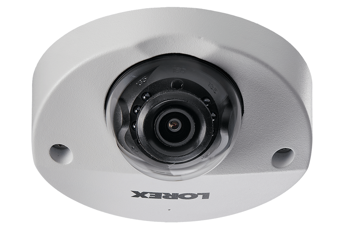 Mini Audio HD IP 2K Metal Dome Security Camera, 150ft Color Night Vision