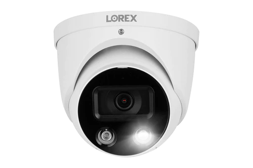 Lorex Fusion 4K 16 Camera Capable (8 Wired + 8 Wi-Fi) 2TB NVR System with 4 Smart Deterrence Dome Cameras, 2K Wired Doorbell and Sensor Kit