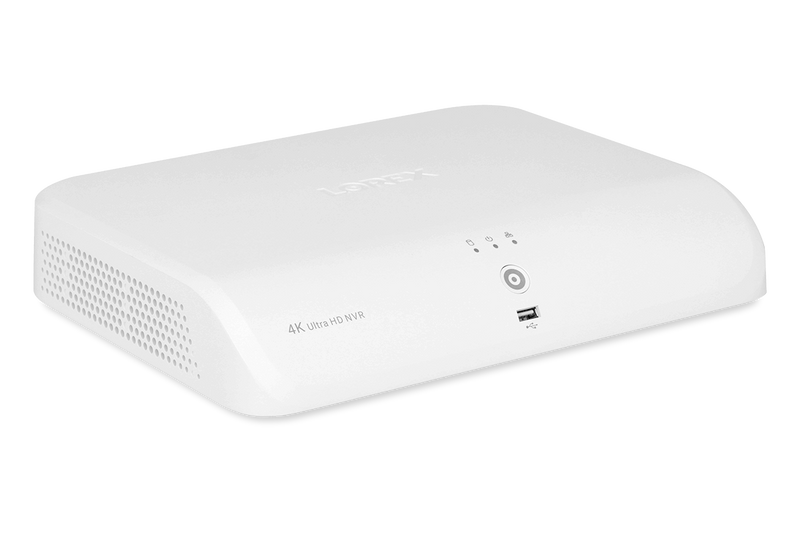 Lorex Fusion 4K 16-channel 2TB Wired NVR System with Eight 4K Deterrence Bullet Wired and Four 2K Spotlight Wi-Fi Cameras