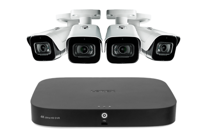 Lorex 4K 8-Channel 2TB Wired DVR System with Outdoor Audio Security Cameras