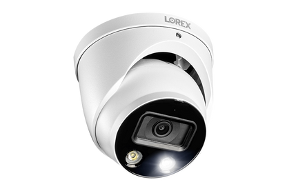 16-Channel 4K Ultra HD Fusion NVR IP System with Smart Deterrence Dome Cameras