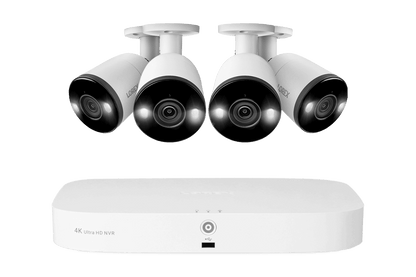 4K 8-Channel 2TB Wired NVR System with Smart Deterrence and Smart Motion Detection Cameras