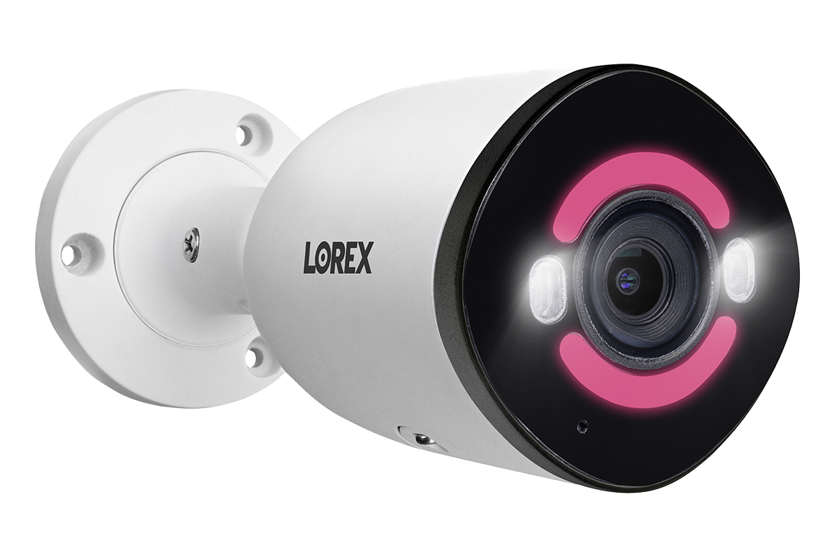 Lorex 4K+ Fusion Wired NVR System with 4 Bullet and 2 Dome IP Cameras Featuring 12MP Ultra HD and Smart Security Lighting