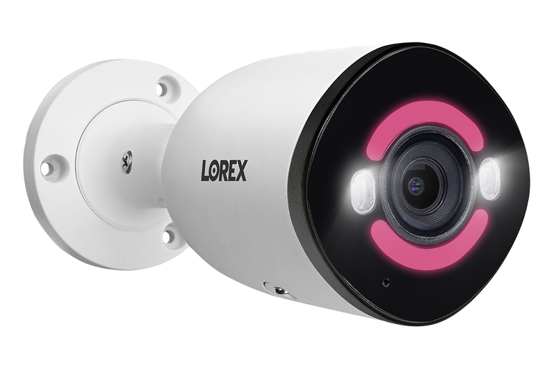 Lorex 4K+ Fusion Wired NVR System with 4 Bullet and 2 Dome IP Cameras Featuring 12MP Ultra HD and Smart Security Lighting