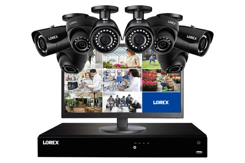 2K Security System with 8 Color Night Vision IP Cameras and Monitor