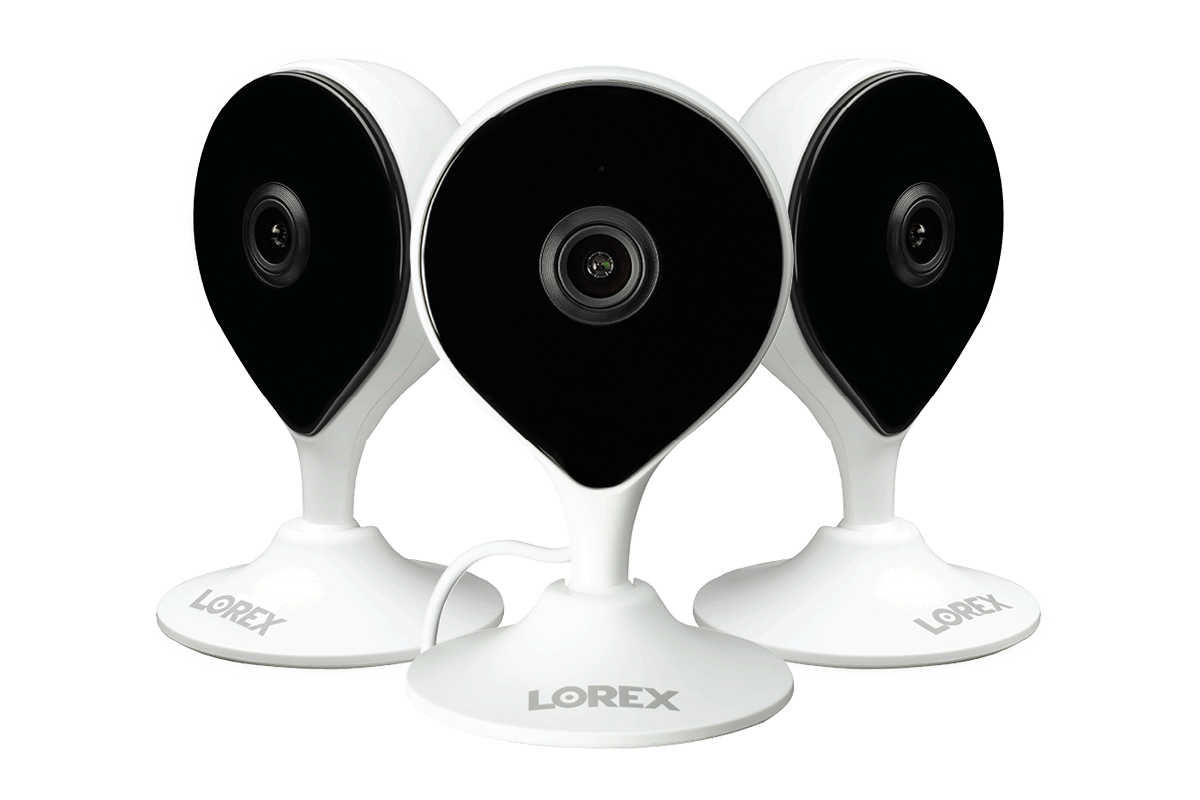 1080p Full HD Smart Indoor Wi-Fi Security Camera (3-pack)