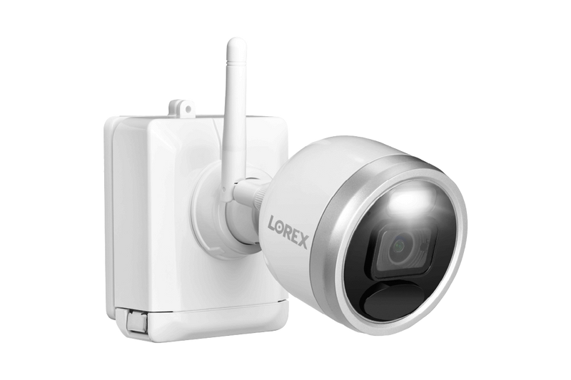1080p HD Wire-Free Security System with 2 Battery-Operated Active Deterrence Cameras and Person Detection