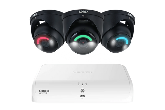 Lorex 4K 16 Camera Capable (8 Wired + 8 Fusion Wi-Fi ) 2TB Wired NVR System with Three H16 IP Dome Cameras - Amazon