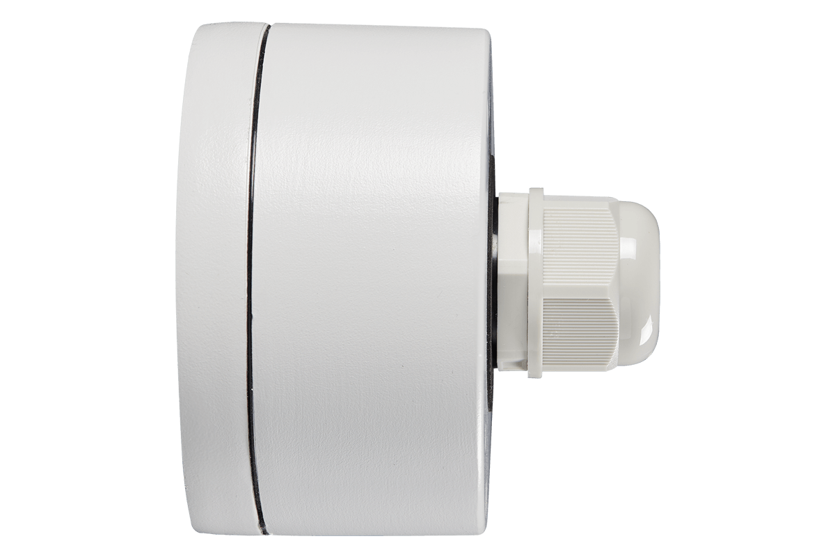 Round Outdoor Junction Box for 3 Screw Base Cameras