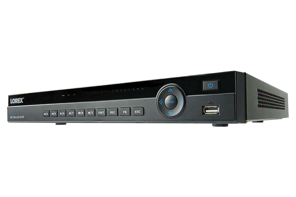 4K Ultra HD 16 Channel Security NVR, 3TB Hard Drive, POE, Records 4K (4 x 1080p) at 30FPS, with Audio Recording