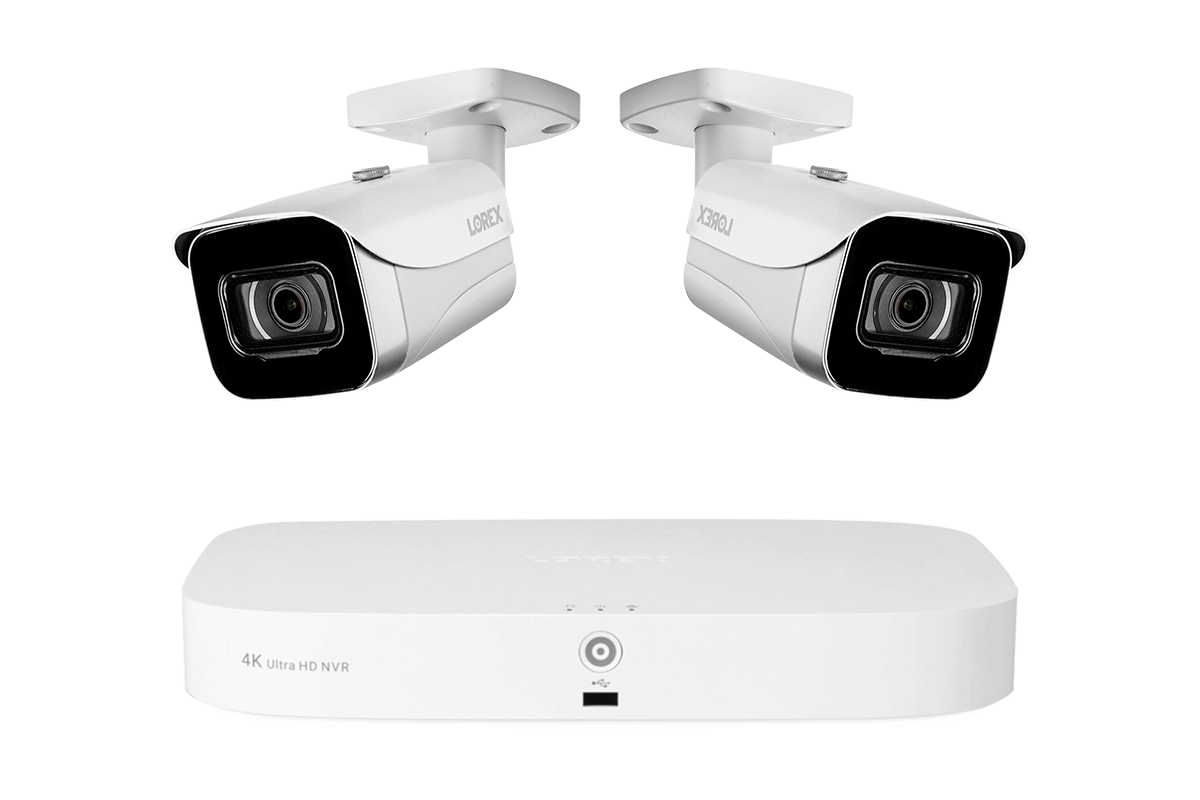 Lorex Fusion 4K 16-Camera Capable (8 Wired + 8 Wi-Fi) 2TB NVR System with Bullet Cameras - White 2
