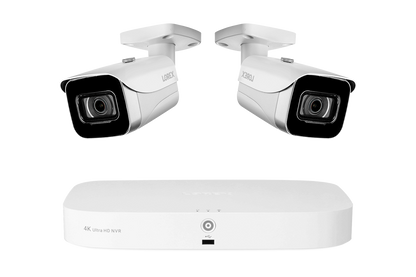 Lorex Fusion 4K 16-Camera Capable (8 Wired + 8 Wi-Fi) 2TB NVR System with Bullet Cameras - White 2
