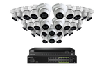 Lorex 4K (32 Camera Capable) Wired NVR System with Nocturnal 3 Smart IP Dome Cameras Featuring Listen-In Audio and 30FPS Recording